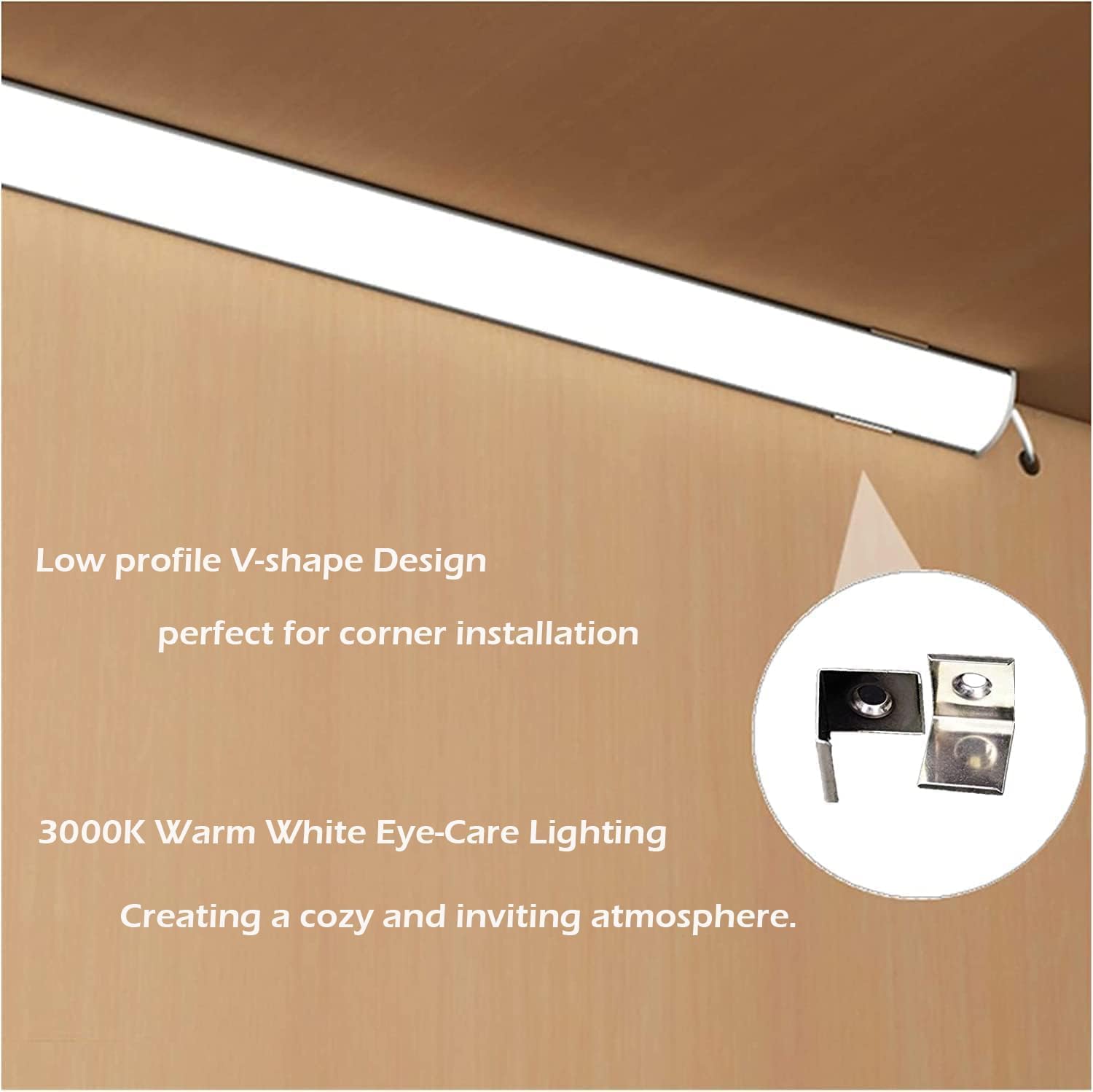 Cefrank pure white 6000K output suits modern interiors.