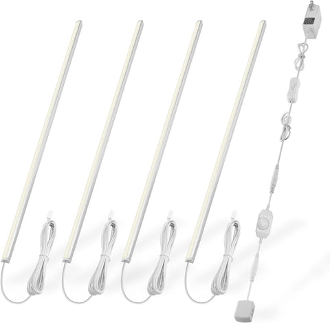 Cefrank V-Shape under-cabinet lights deliver seamless glow for displays.