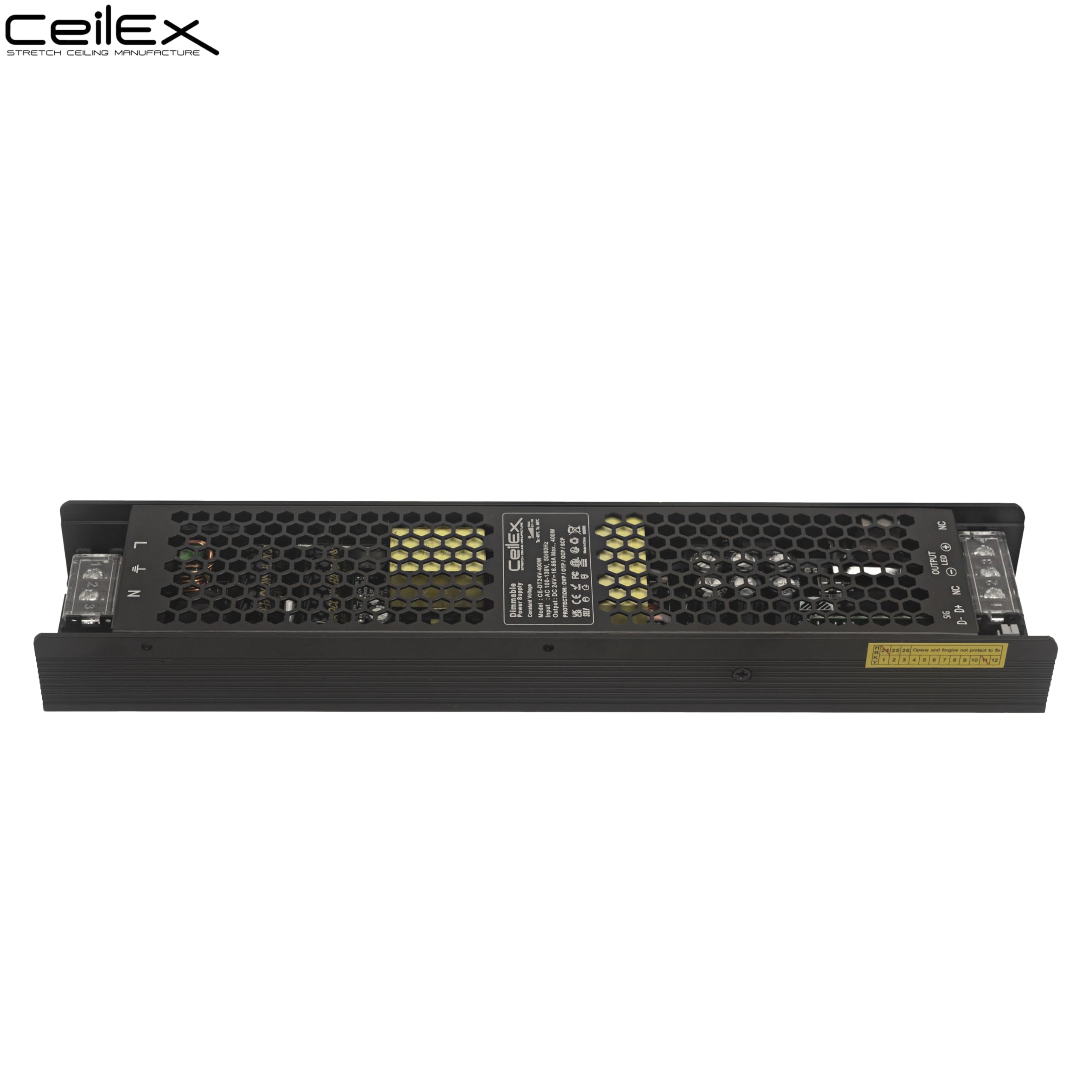 CEILEX Triac dimmable LED driver IP20 rating indicates indoor protection.