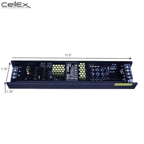 CEILEX Triac dimmable LED driver top label displaying model and specifications.