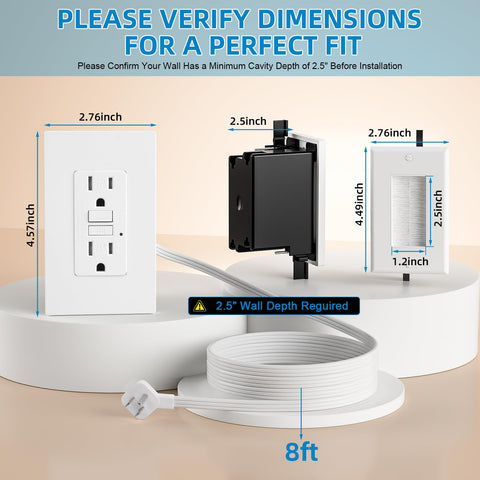 Celendor self-test GFCI outlet in use with protection feature