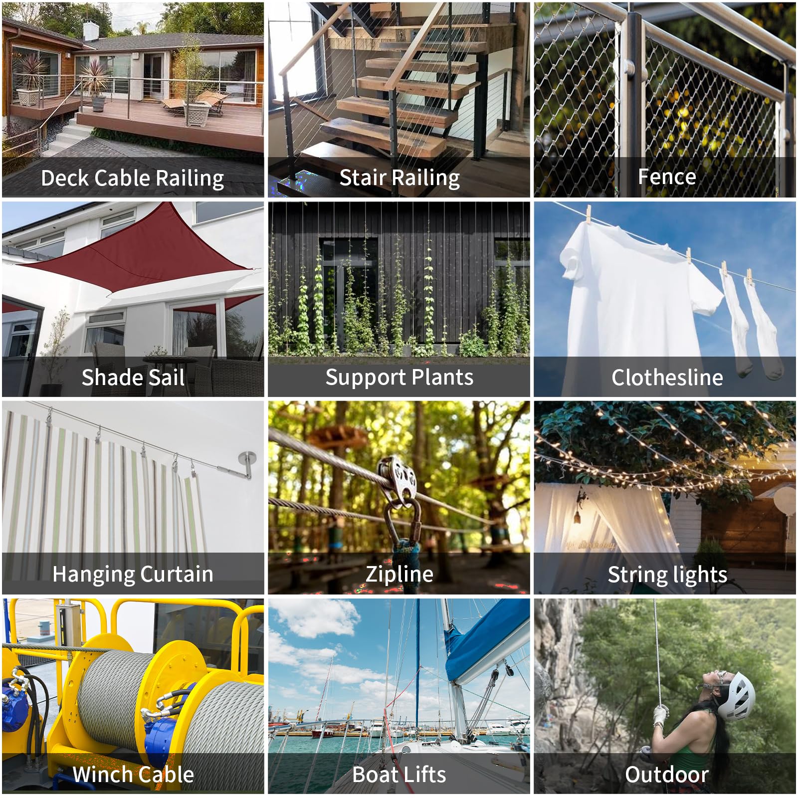 CELYND versatile DIY uses for lighting, fencing, trellises
