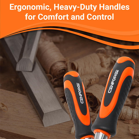 CENFORGE blow-molded carry case keeps chisels secure and organized