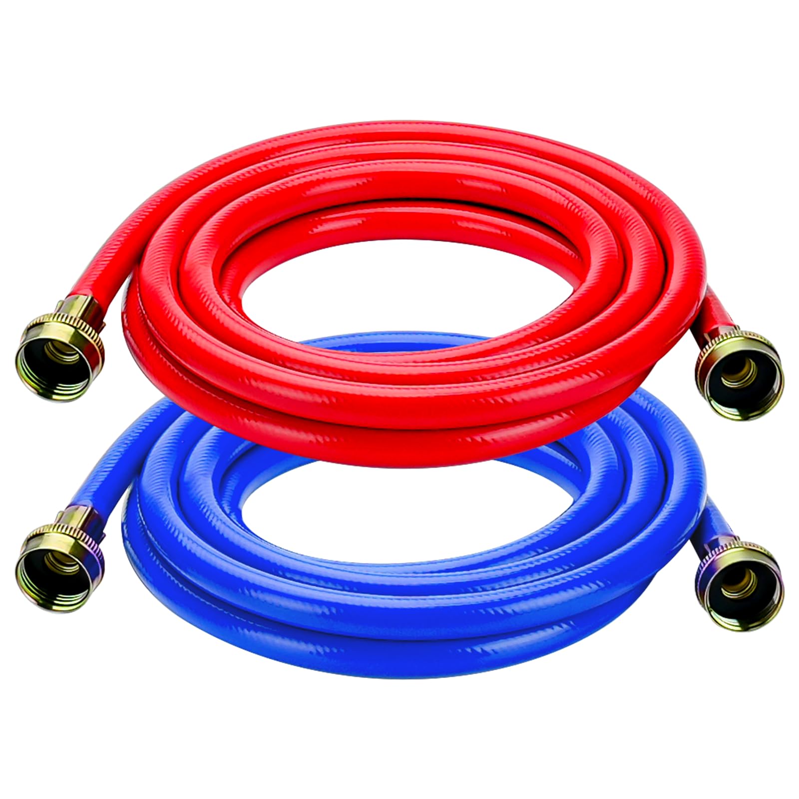 Cenipar 10ft blue cold-water washing machine hose with leak-proof gasket.