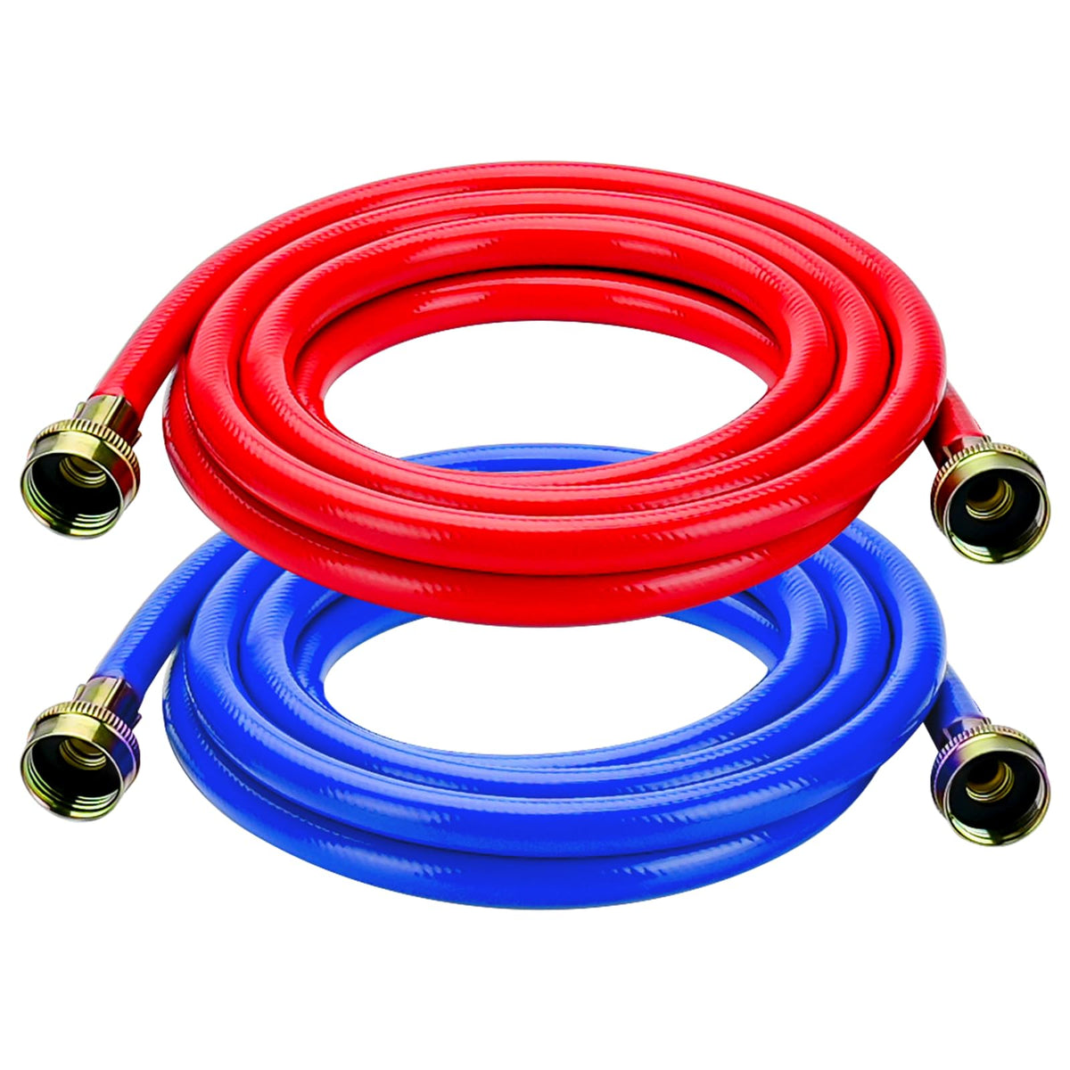 Cenipar 10ft blue cold-water washing machine hose with leak-proof gasket.