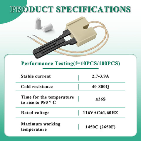 Cenipar 62-22868-93 igniter compatible with Goodman, Rheem, Ruud, WeatherKing furnaces