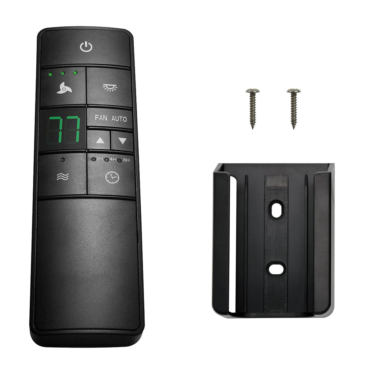 CENMING HD3 remote front view for precise fan and light control.