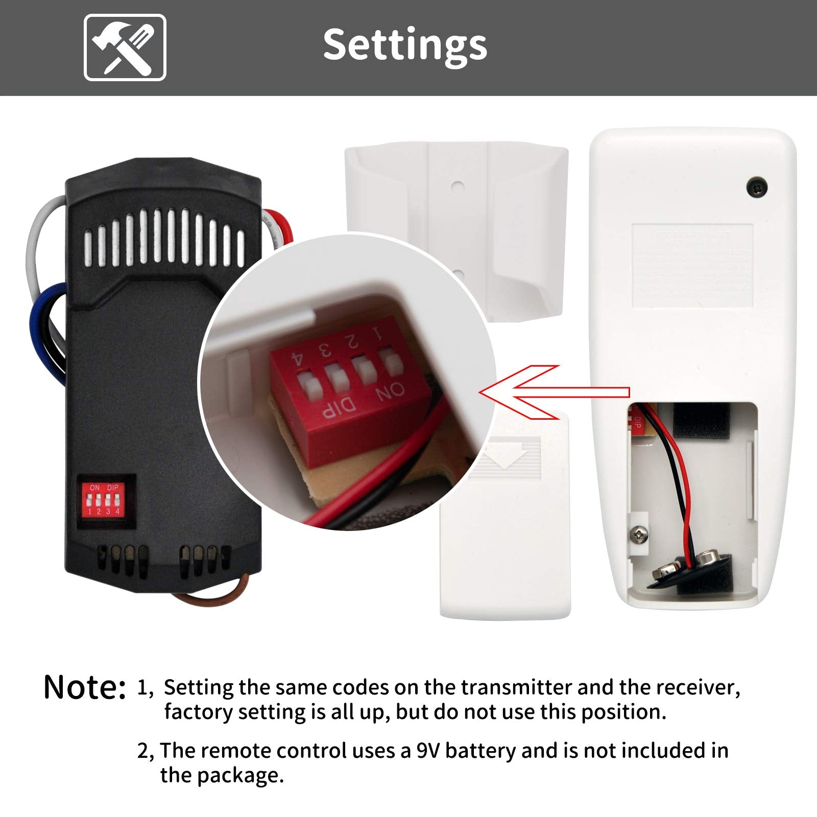 CENMING remote compatible with Harbor Breeze and similar fans for upgrades.