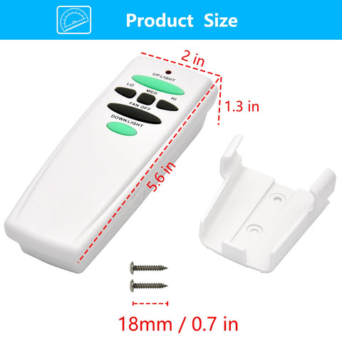 CENMING remote in hand demonstrating easy control of fan and light