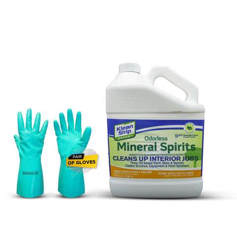 Centaurus AZ Klean Strip bottle pour showing smooth flow of odorless mineral spirits.
