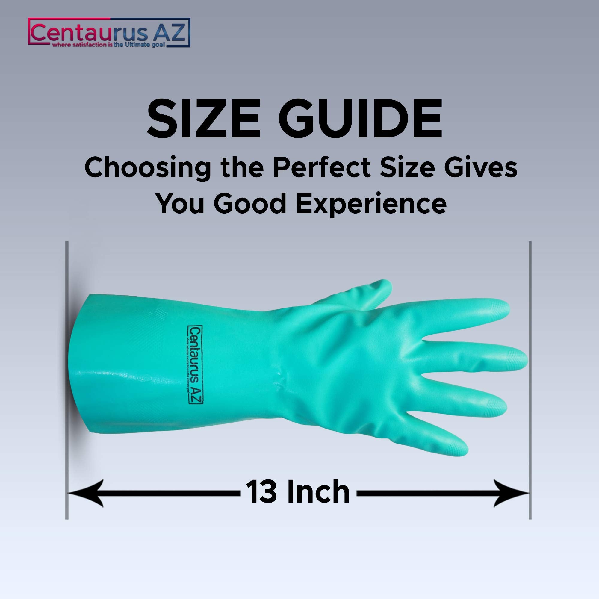 Centaurus AZ Klean Strip gloves-in-use for safe handling during cleaning tasks.