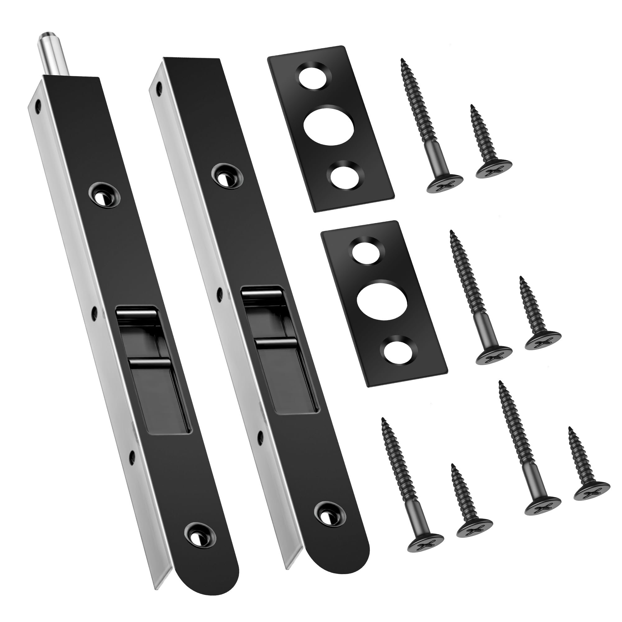Ceoighe 2 Pack 7-Inch Flush Bolt for double doors—durable, secure, easy to install.