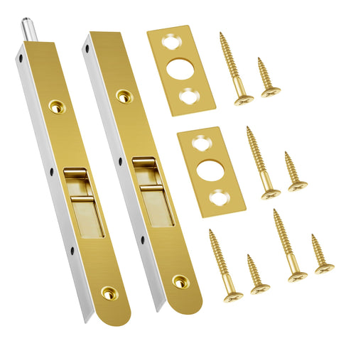 Ceoighe 7-inch flush bolt on double door with copper plating for added security