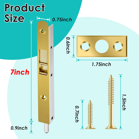 Rustproof screws and surface strikes included for simple installation