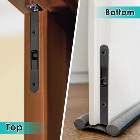 Ceoighe flush bolt on inactive leaf demonstrates discreet double-door operation