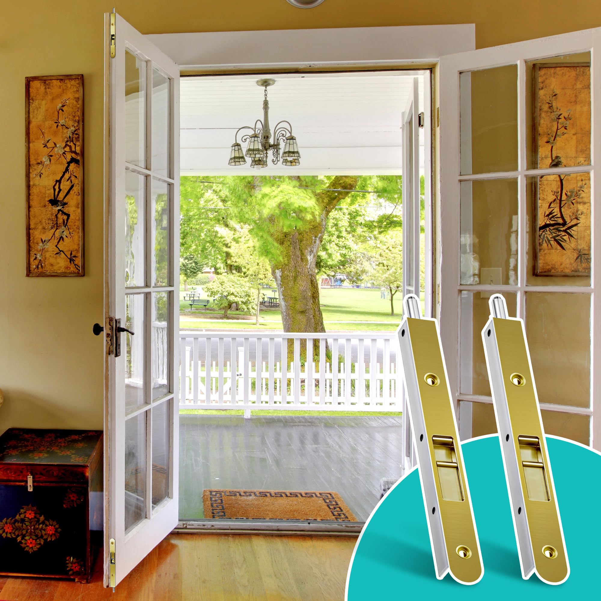 Ceoighe copper-plated lock accentuates decor while enhancing security