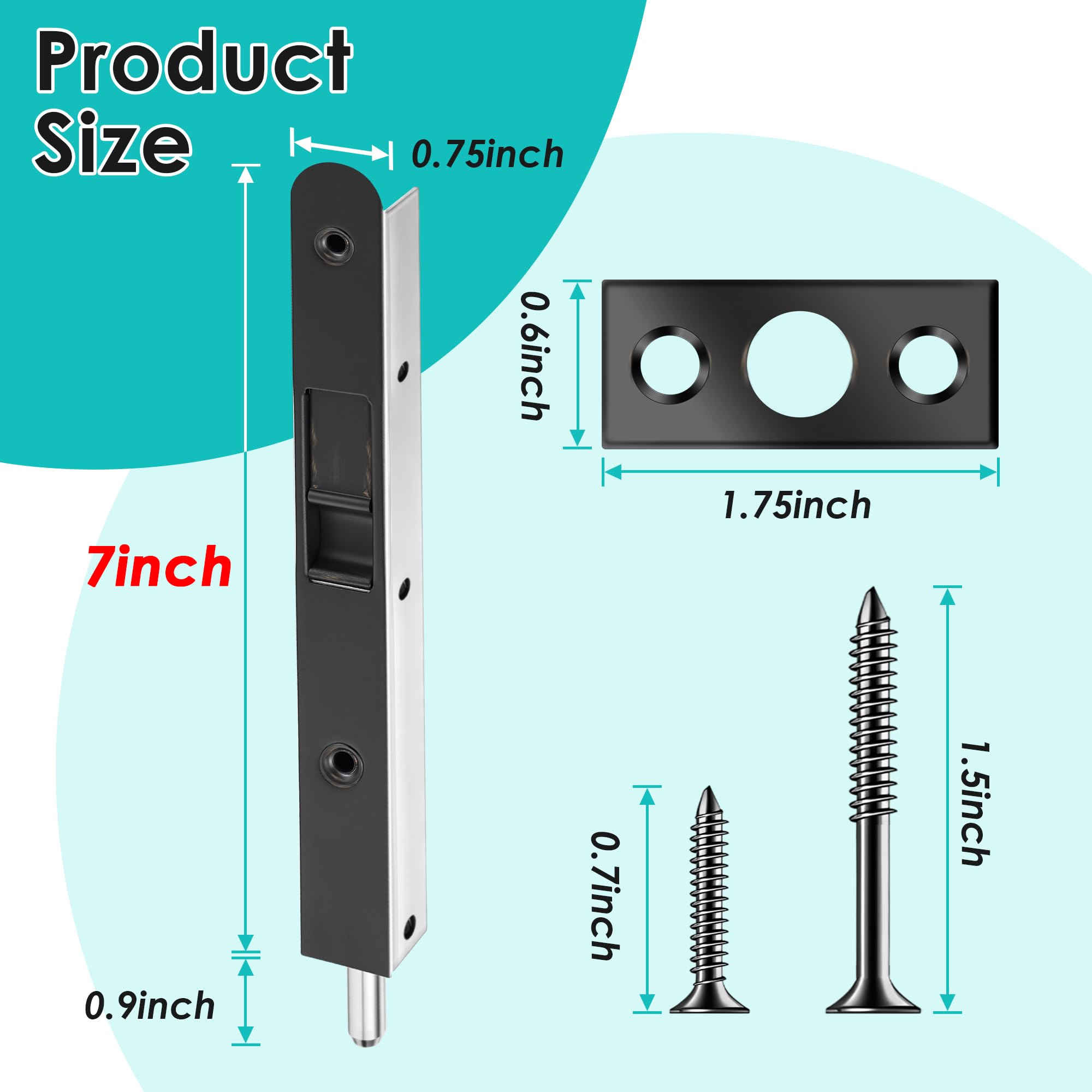 Ceoighe rustproof stainless steel screws provide strong engagement and longevity