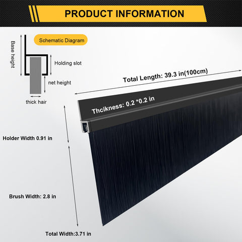 Cepia 4-pack brush seal side profile shows exterior-ready design