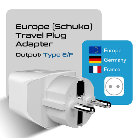 Ceptics CTU-9-9C-PK adapter offers Type C/F compatibility and USB-A port for multiple devices