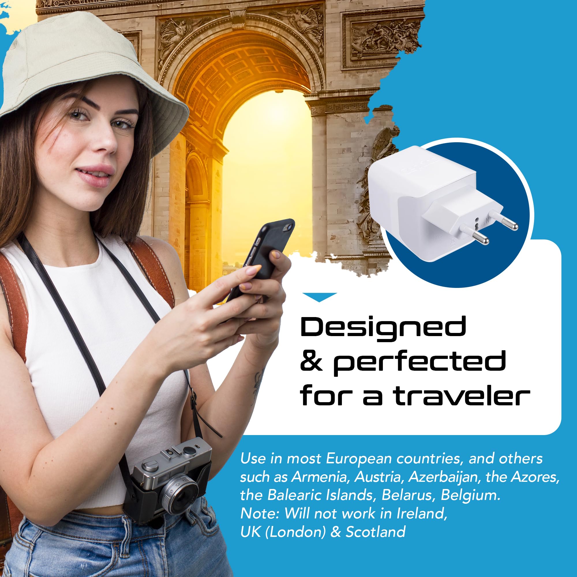 Ceptics overseas compatibility kit covers Liechtenstein, Switzerland, and more.