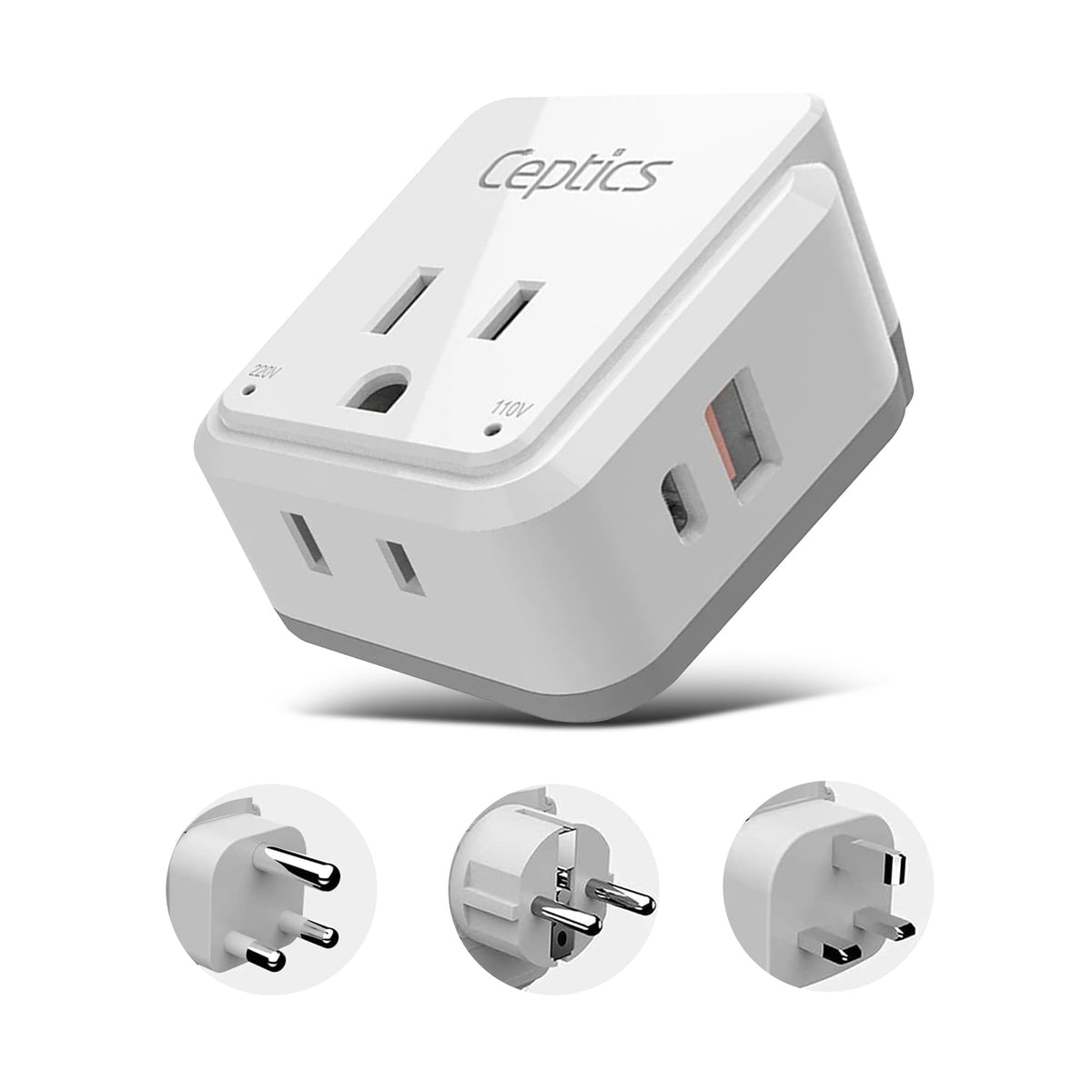 Ceptics South Africa power adapter compact design for travel