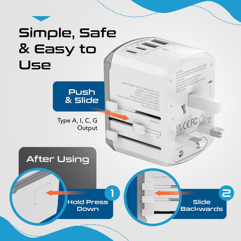 Ceptics offers 2-year support for durable, reliable travel power