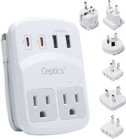 Ceptics WPS-5B front view showing compact travel-ready design