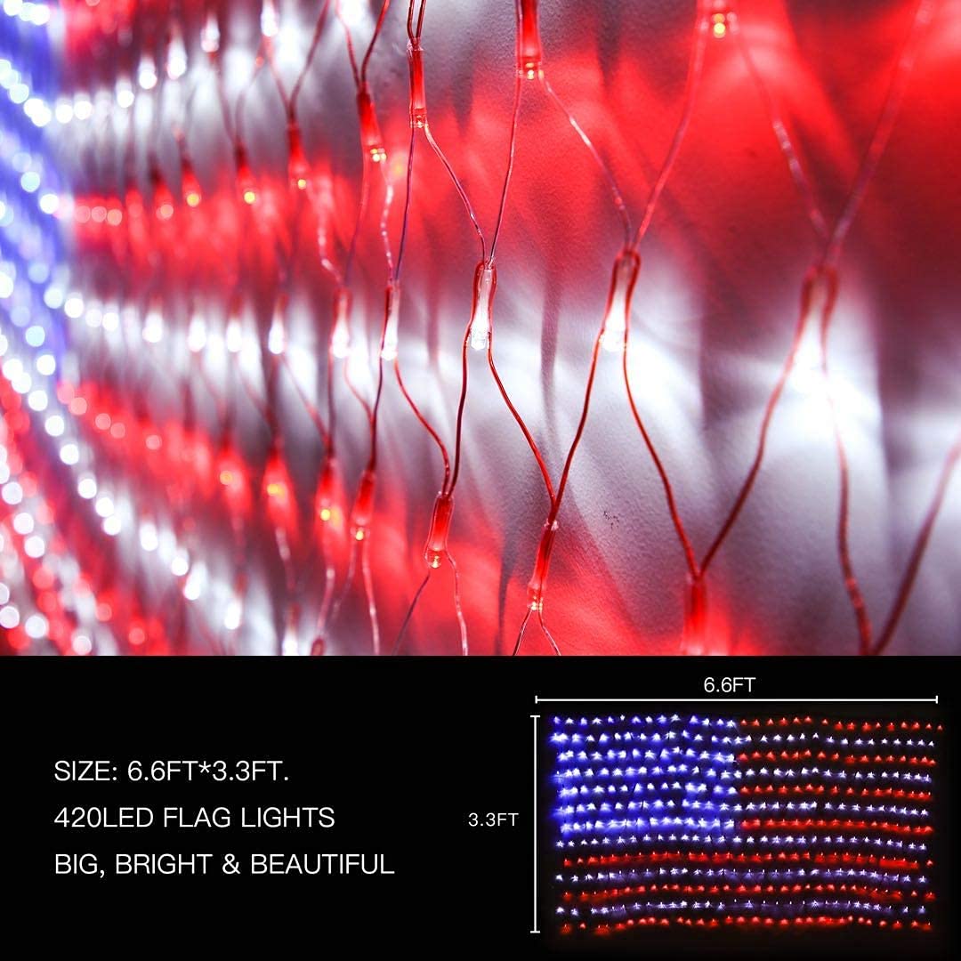 Cerflyer LED flag net close-up shows bright LEDs and detail.