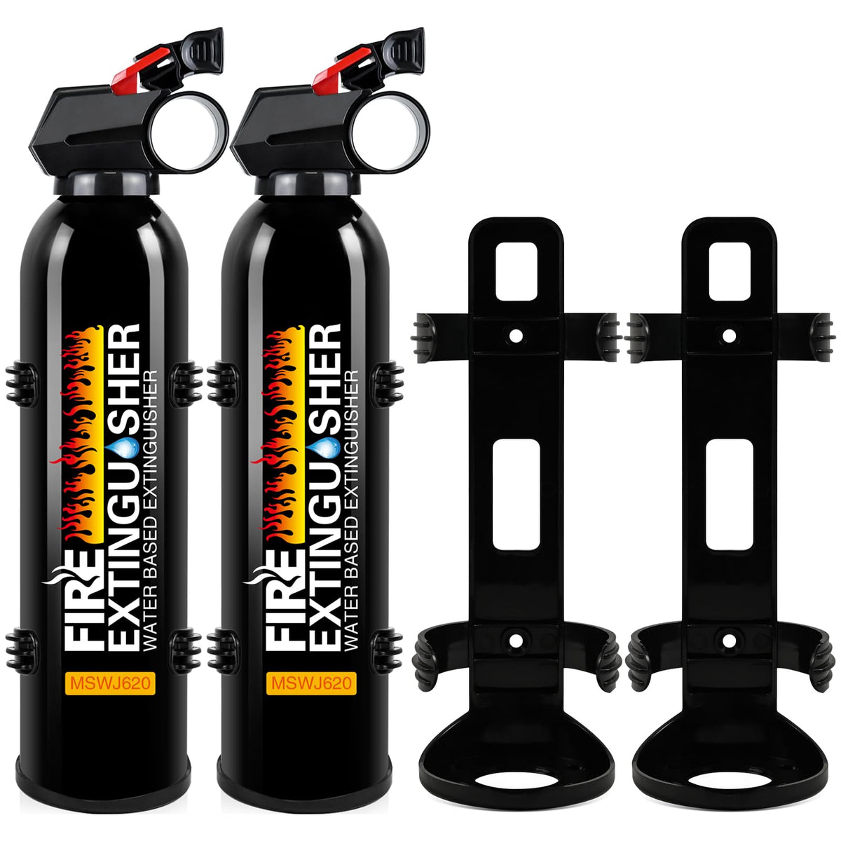 Cermug 2Pack fire extinguisher front view shows a compact home safety solution.