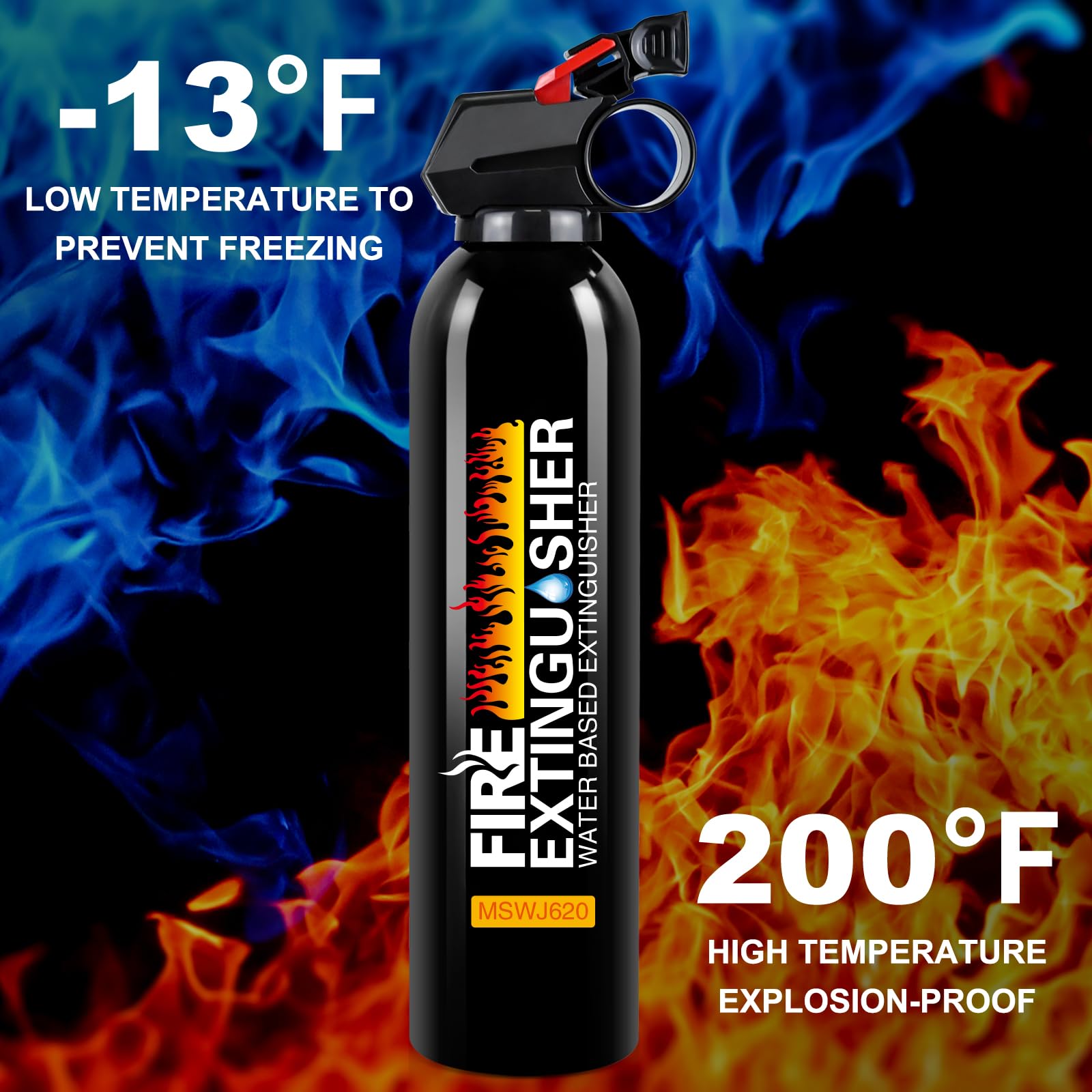 Cermug 620ml water-based extinguisher highlights eco-friendly, non-toxic formula for daily spaces.