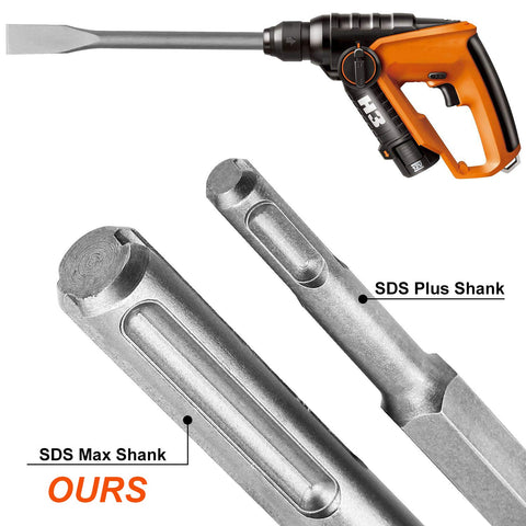 CertBuy SDS Max flat chisel 280mm for removal of chips and scales