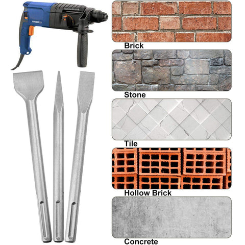 CertBuy SDS Max scaling chisel 250mm for fast masonry and brickwork cleanup