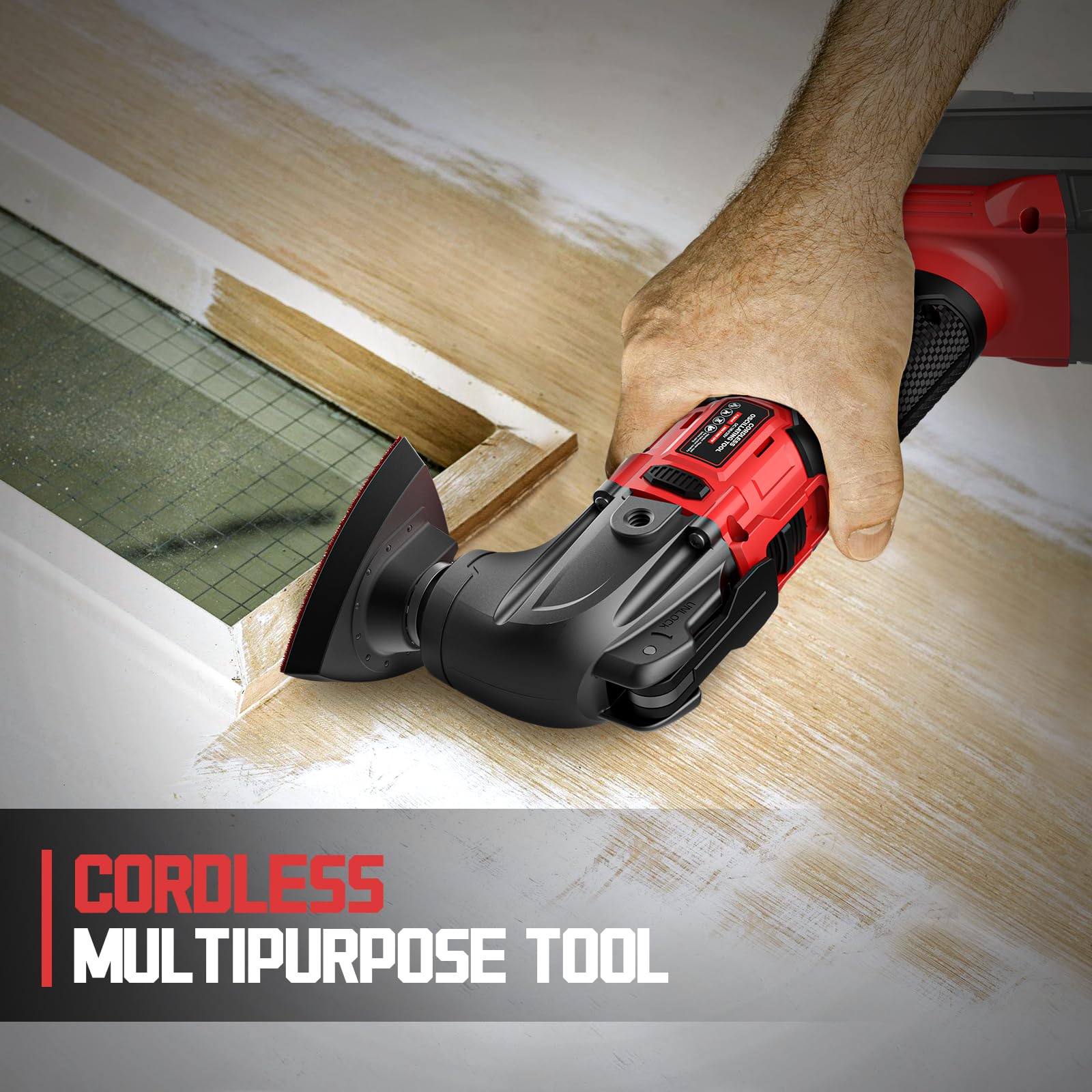 Cerycose auxiliary handle improves control during precision work.