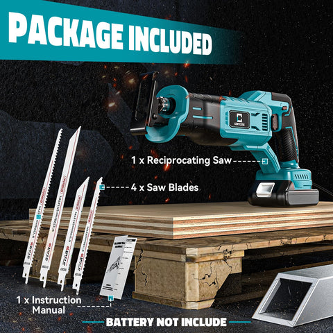 Cerycose four-blade kit supports wood, metal, and PVC cutting tasks.