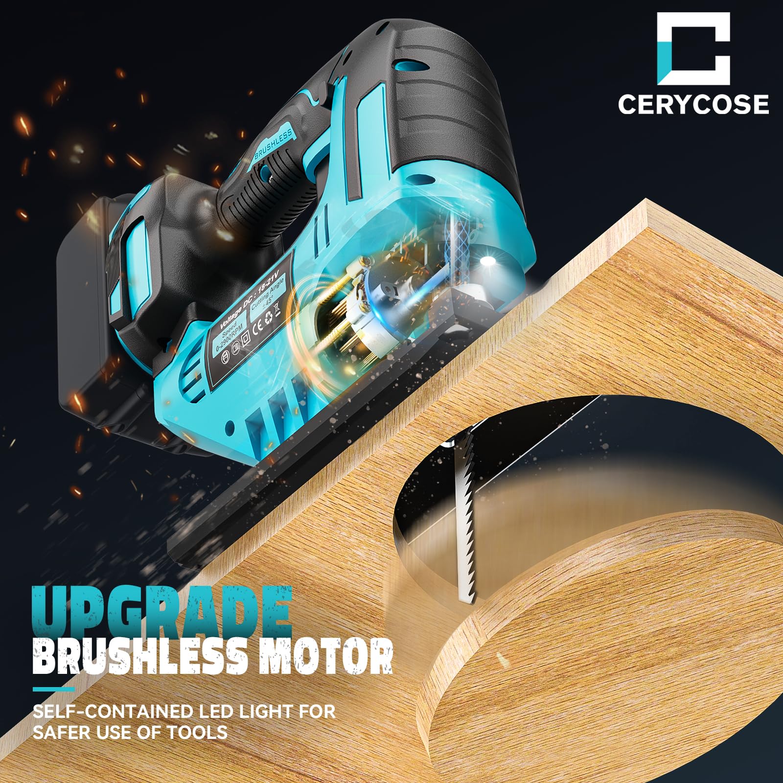 Cerycose Jigsaw rubber grip handle for comfortable control