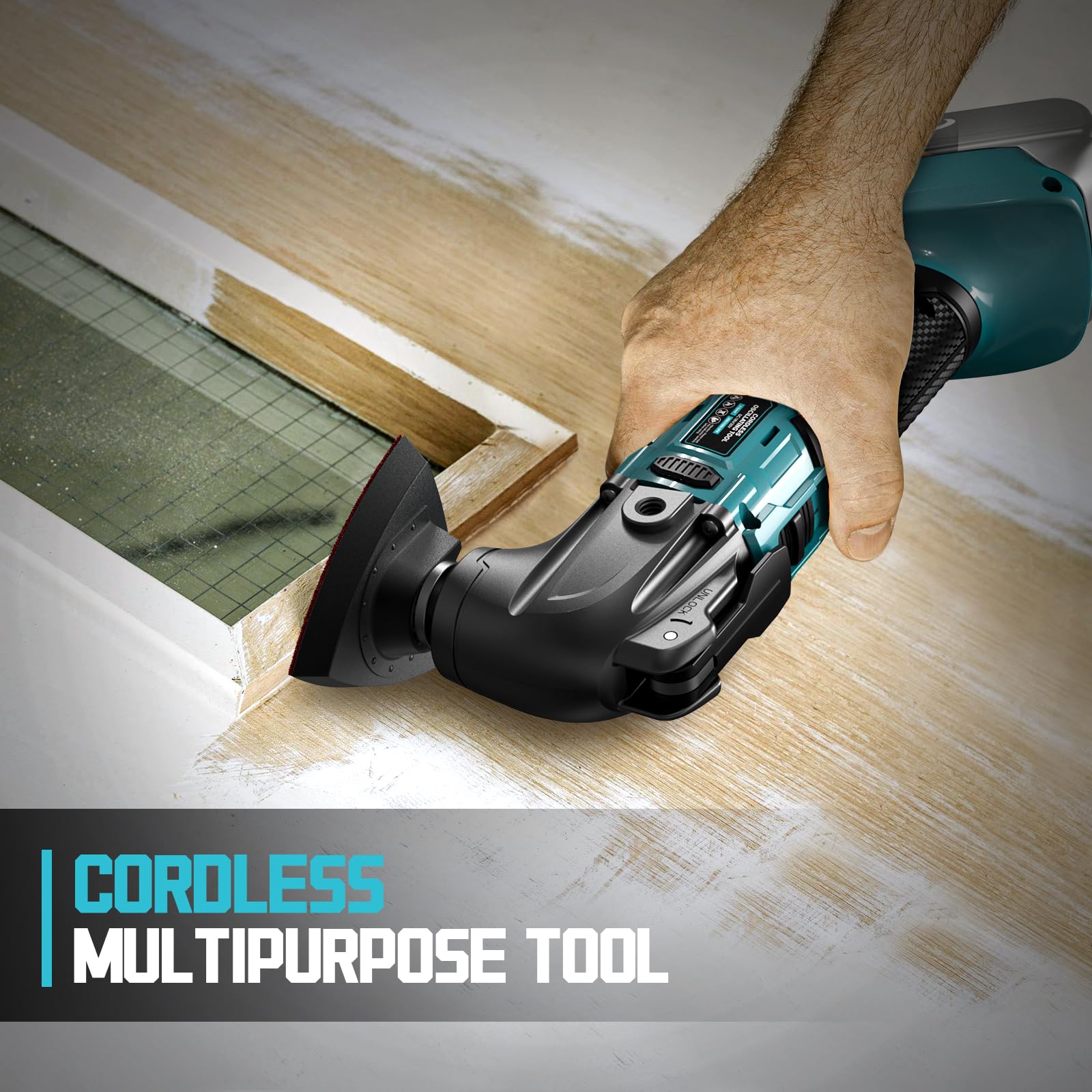 Cerycose quick-release blade changes save time on jobs.