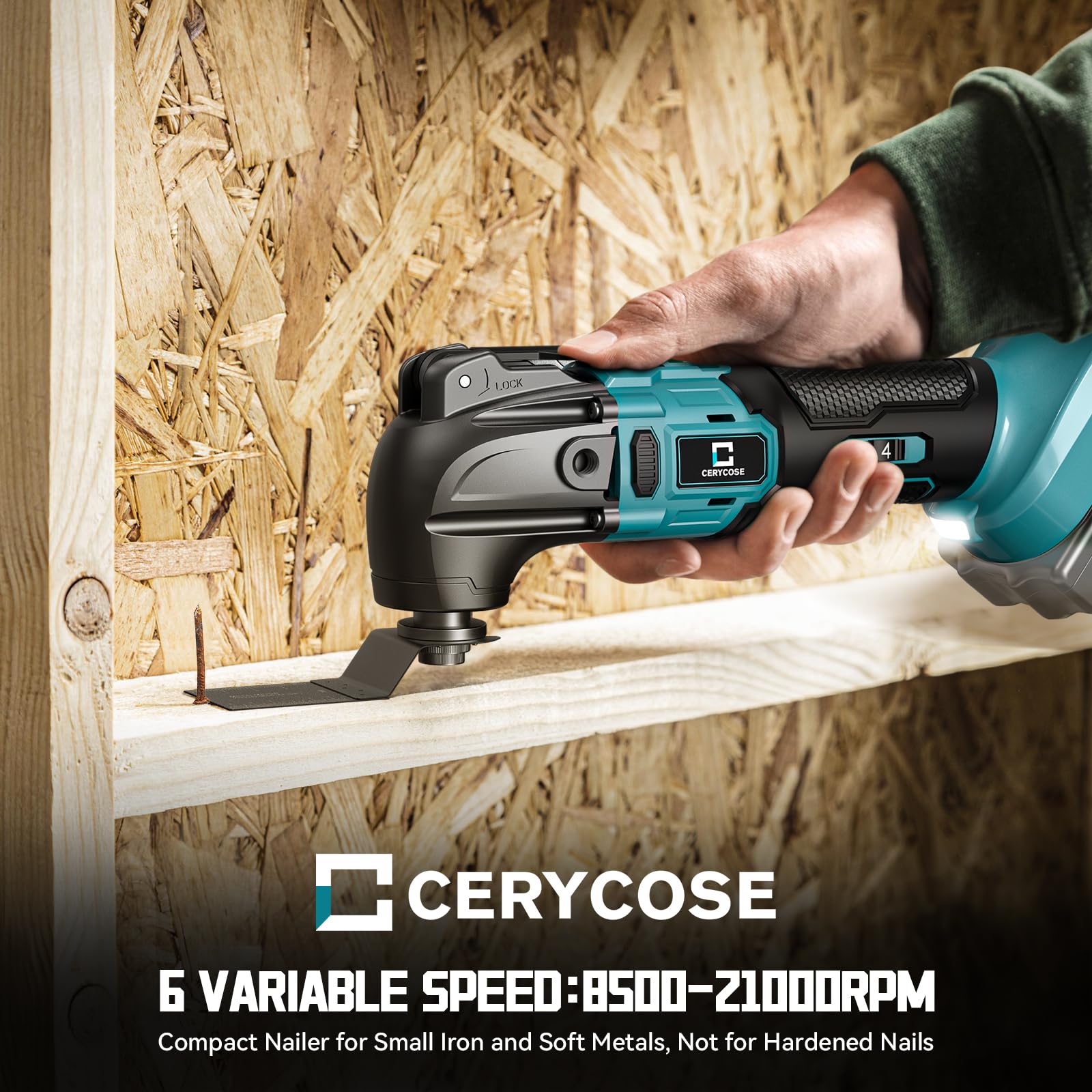 Cerycose sanding plate and papers for smooth finishes on wood and plaster.