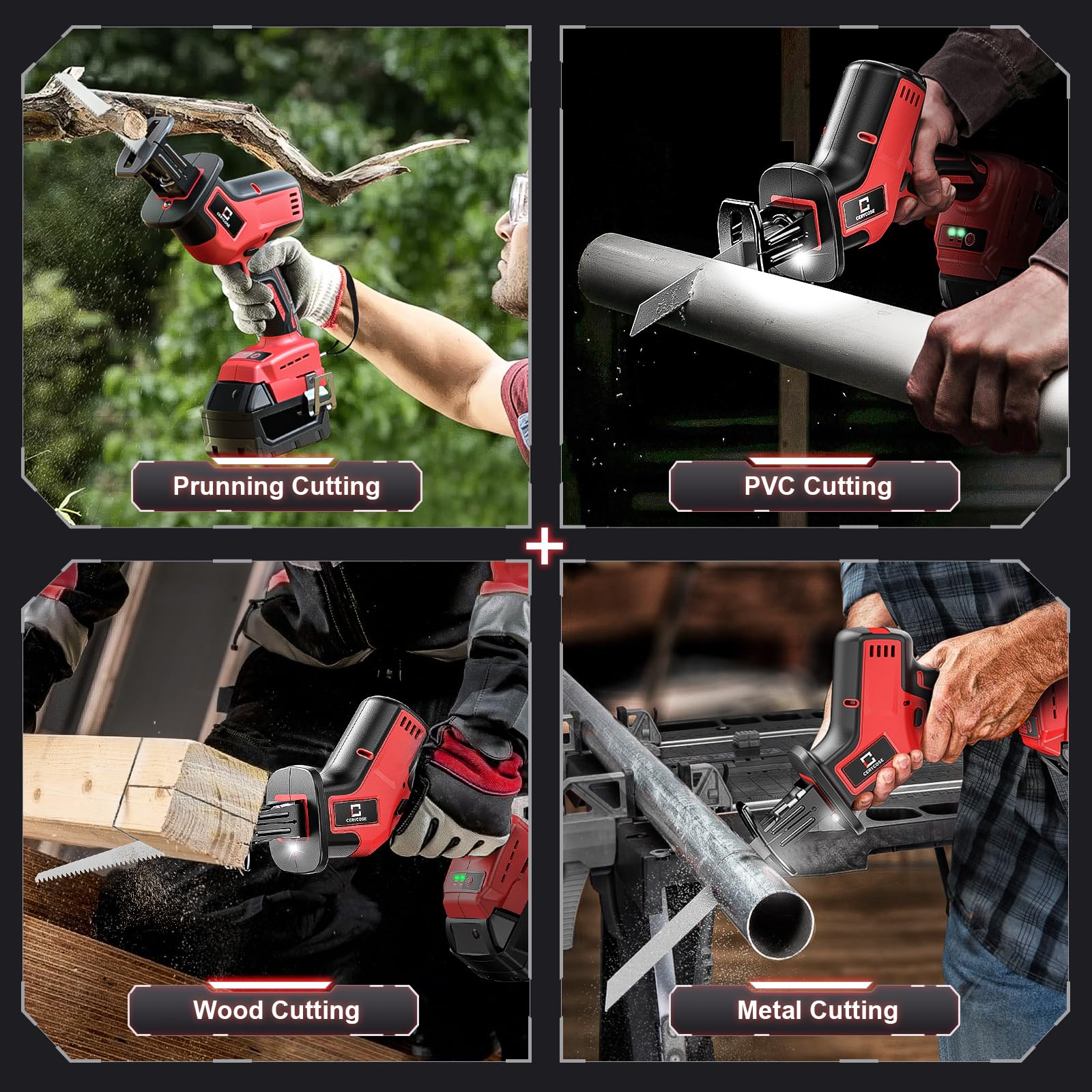 Cerycose tool-free blade change enables quick blade swaps
