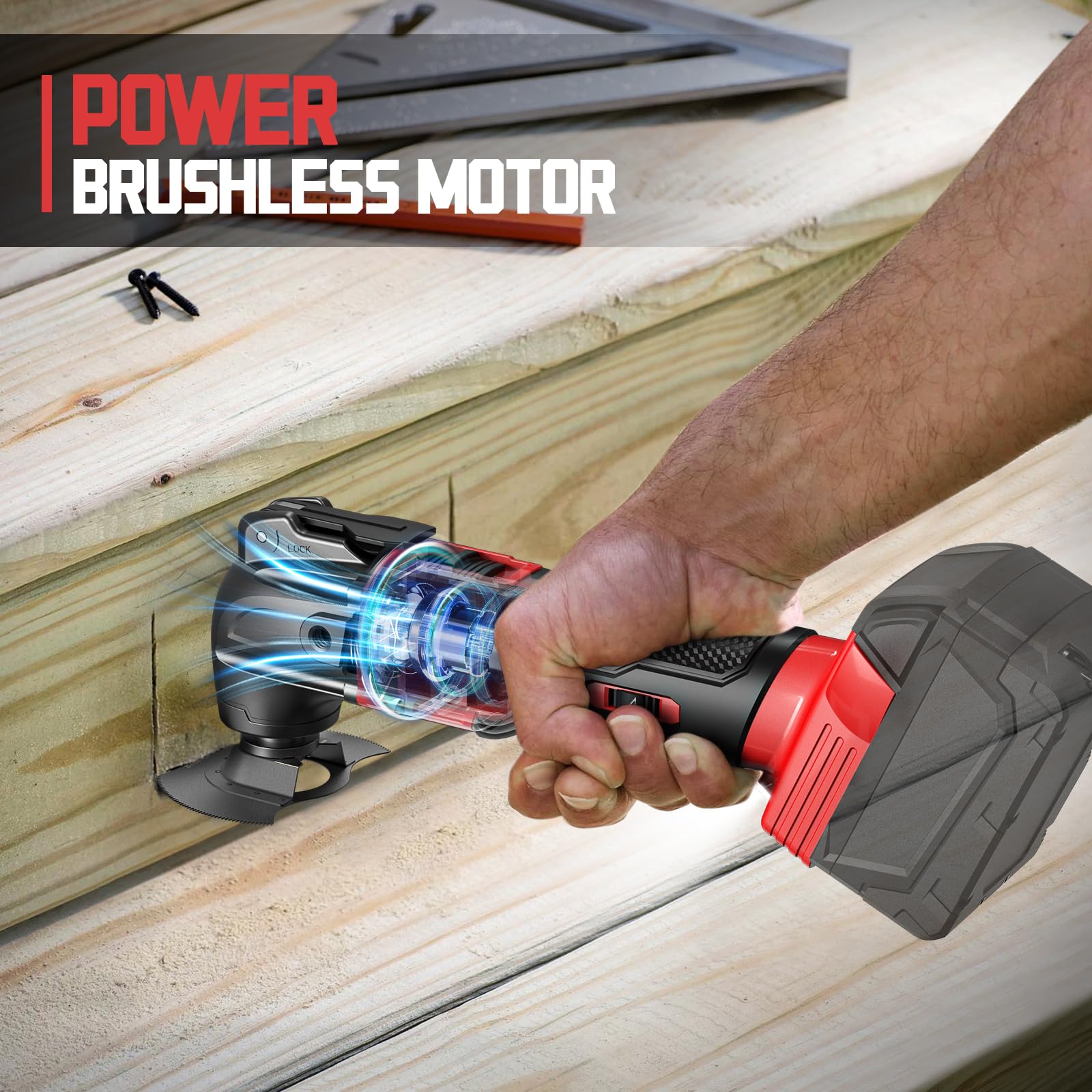Cerycose versatile kit supports cutting, sanding, and scraping tasks.