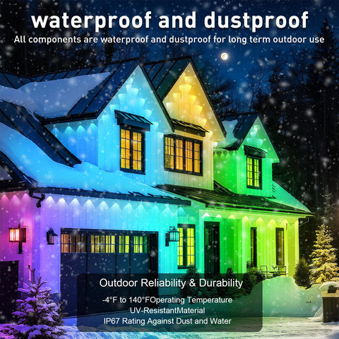CETELUMA IP67 weatherproof LED lights withstand rain for reliable outdoor decoration.