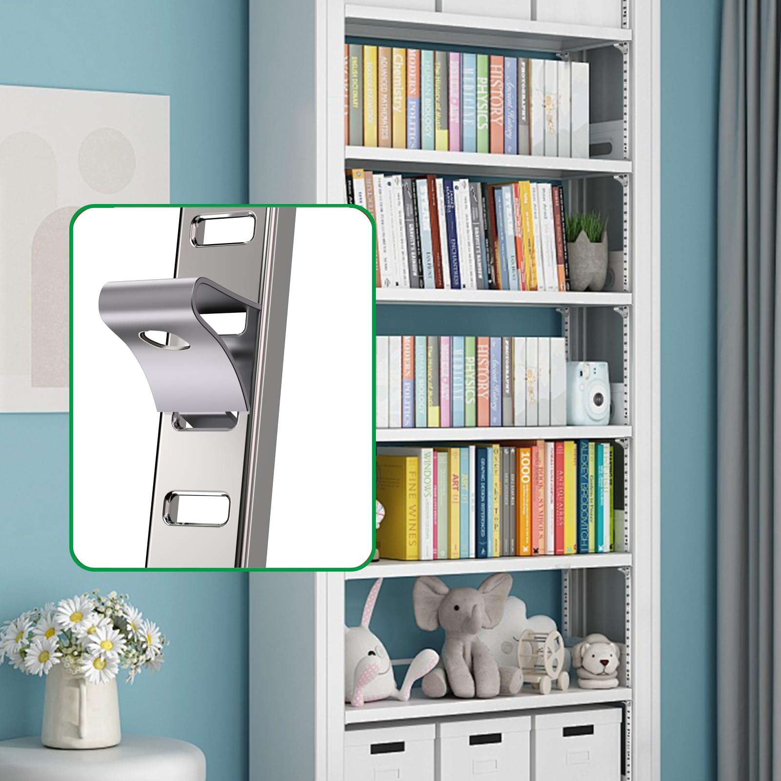 Cevicant mortise mount brackets simplify installing sturdy shelving