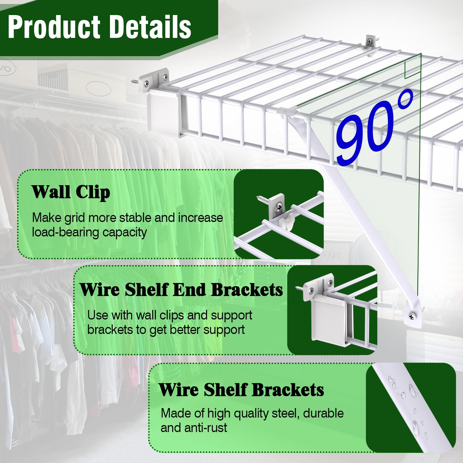 CEVICANT screws included for quick, stable mounting