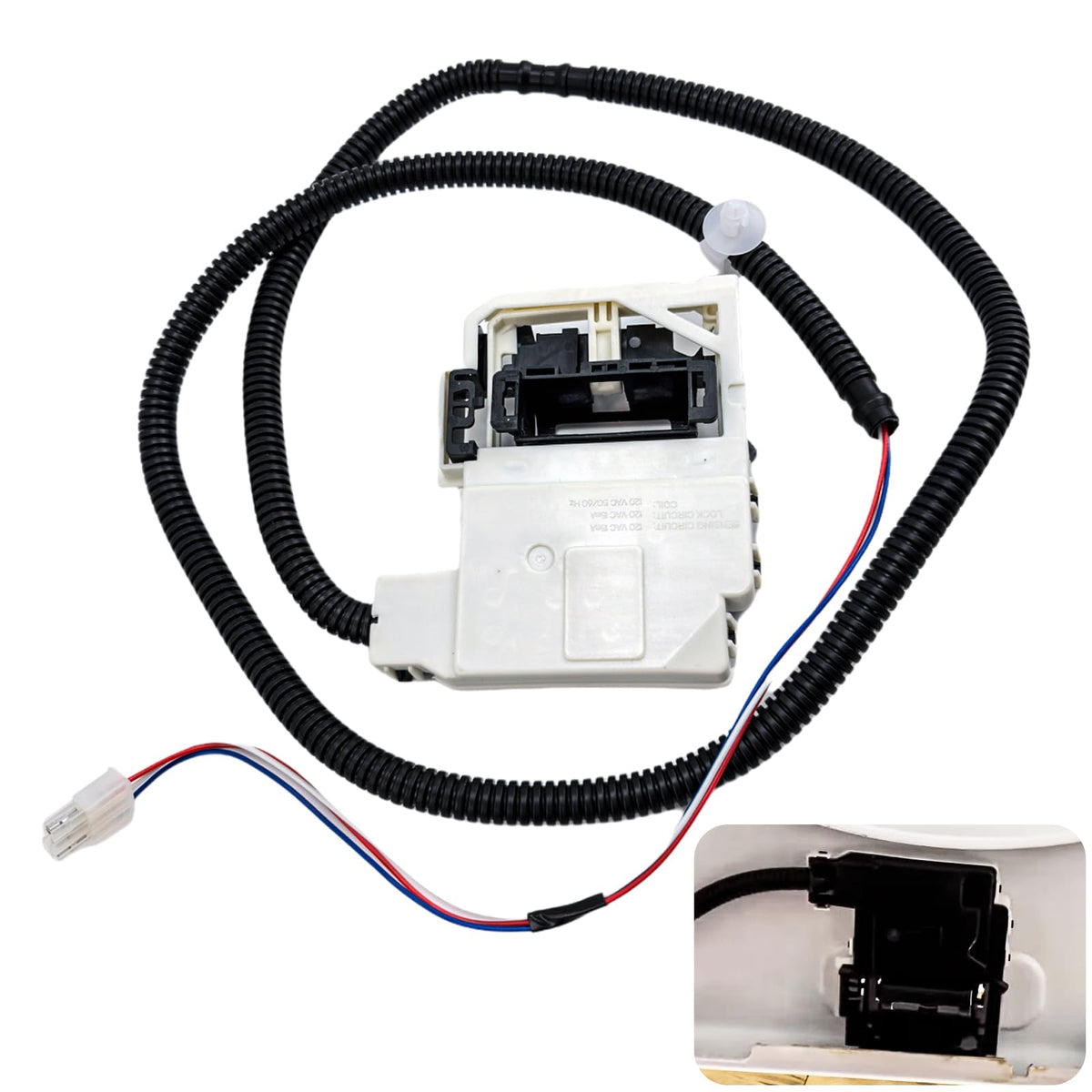 CEYHTLY washer lid lock latch front view for secure closure during cycles.