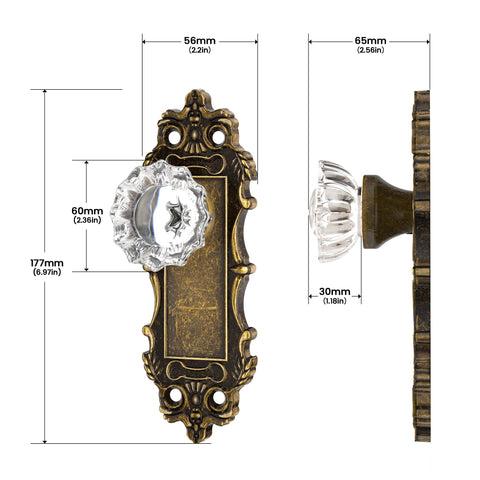 CEYMIO interior door hardware for closet doors delivers reliable easy-grip operation