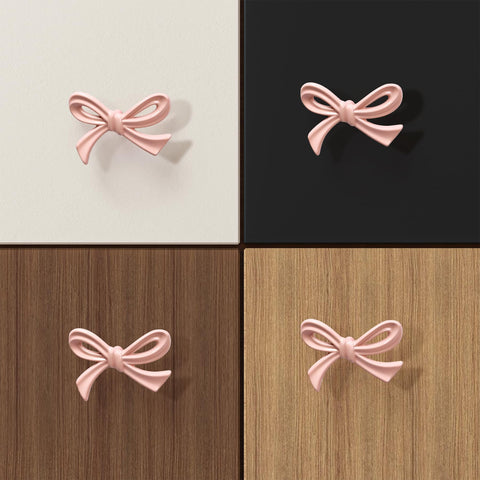 CEYMIO pink bow dresser knob color variants for style choice