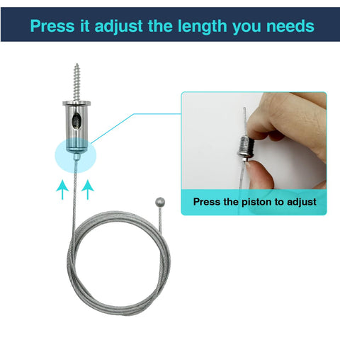 cezelux auto-lock wire grip enables easy length adjustment