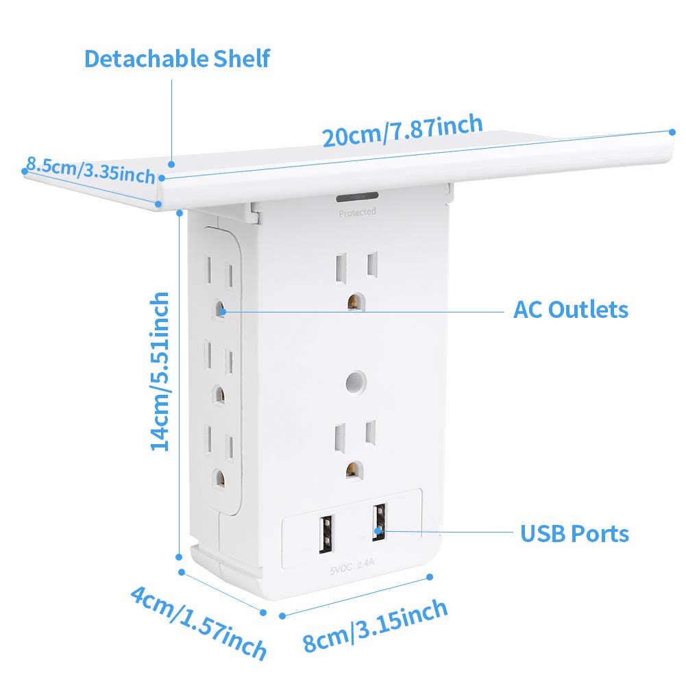 CFMASTER surge protector features LED ground light for clear grounding indication.