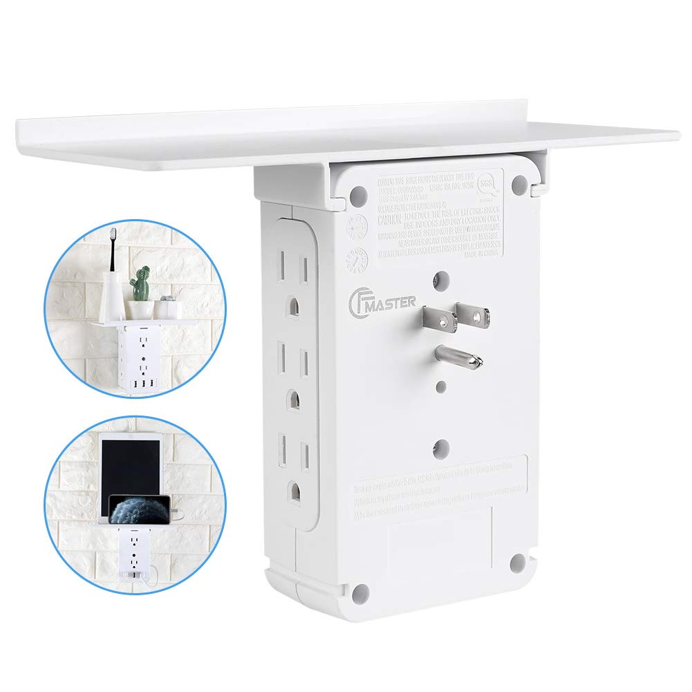 CFMASTER Power Charger Shelf organized-desk keeps cables neat and accessible.