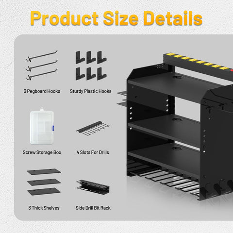 CFMASTER wall mount on concrete wall for a compact workshop solution