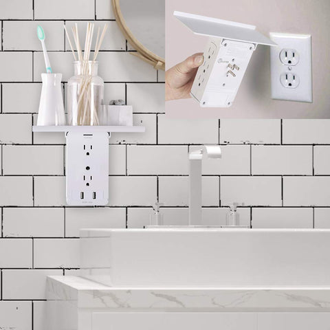 CFMASTER wall-mounted organizer keeps cords neat and surfaces clutter-free.